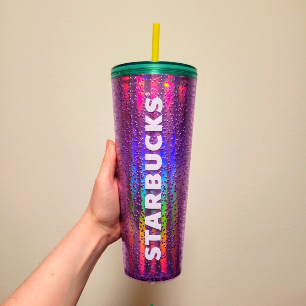 Starbucks NEW Purple Bubble Emoji Tumbler